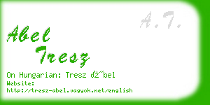 abel tresz business card
